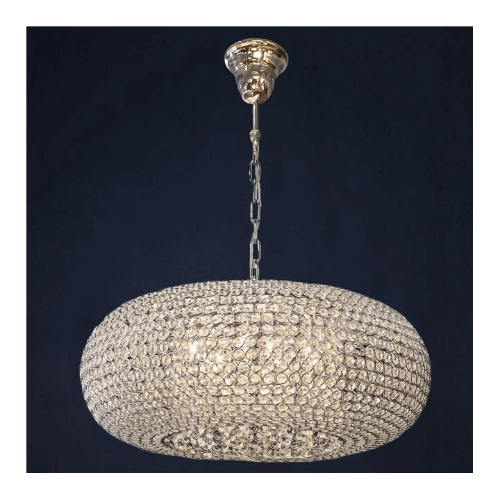 ADANI WHITE DIAMOND AD135 lampa wisząca 9xG9 &ndash; kryształowa