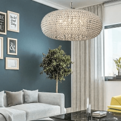 ADANI WHITE DIAMOND AD135 pendant lamp 9xG9 – crystal