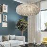 ADANI WHITE DIAMOND AD135 pendant lamp 9xG9 – crystal