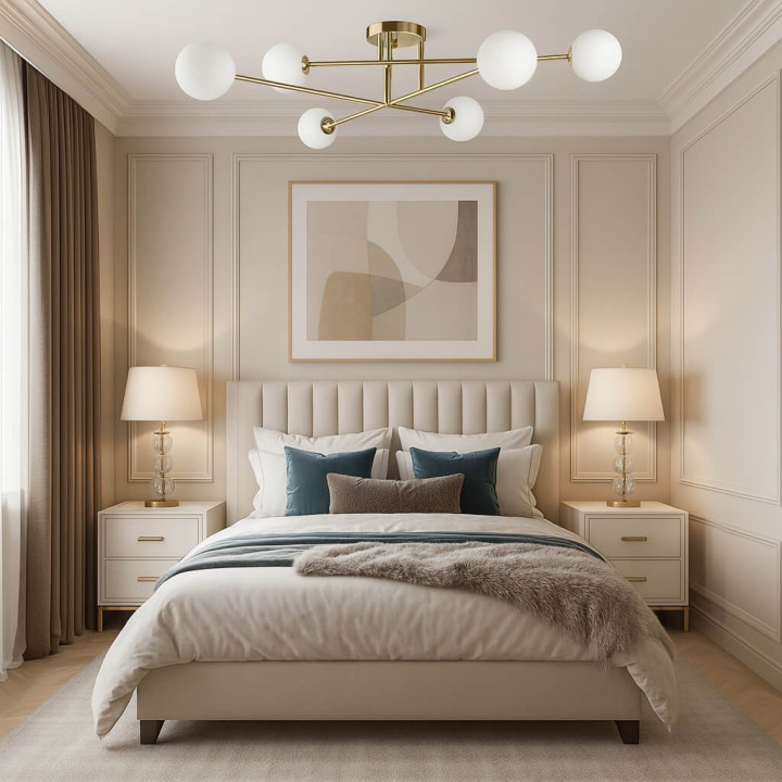 ADANI Dorado 6 złota lampa sufitowa 6xG9