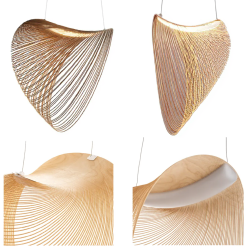 ADANI PLANWOOD LED hanging lamp 3000K Ø60/80cm