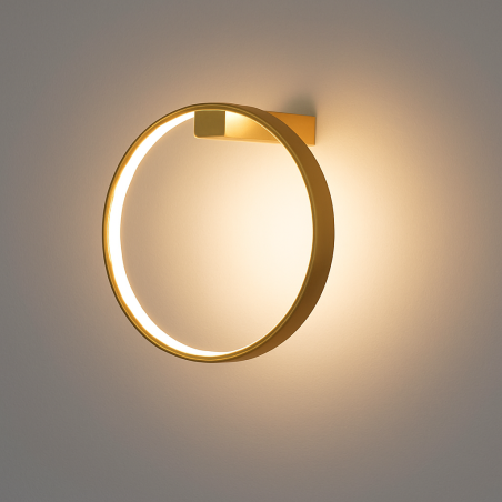 ADANI CIRCLE WALL AD136 round gold LED wall lamp 3000K