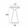 Maxlight Funghi T0063/4 LED table lamp 2700K 2W IP44