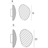 Maxlight Nuvia W0396/7 LED wall or ceiling lamp 3000K