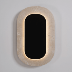 Maxlight Travertino Oval W0393 LED Wall Lamp 10W 3000K Cream