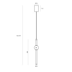 MAXLIGHT Verdes P0612 nowoczesna lampa wisząca LED 3000K 10W