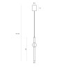 MAXLIGHT Verdes P0612 nowoczesna lampa wisząca LED 3000K 10W