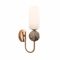 Maxlight Roma W0380/1 kinkiet złoty i czarny żarówka G9 12W