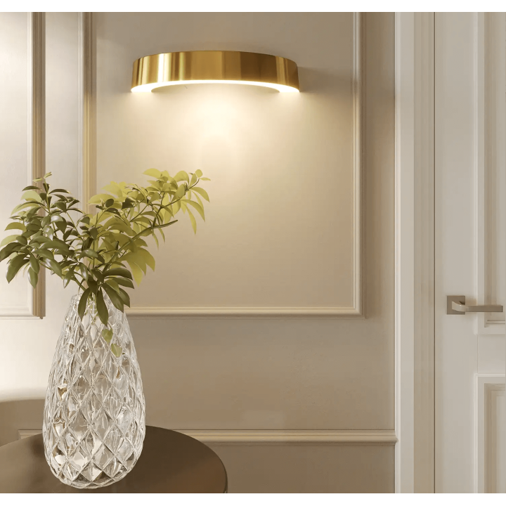 Maxlight Lotus W0276, W0359 kinkiet LED 7W złoty, brązowy