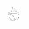 MAXLIGHT RUBIO H0132/3 wpuszczana oprawa LED 3000K 2 kolory