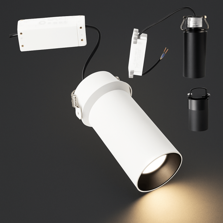 MAXLIGHT Halo D H0126/7 LED recessed spotlight 9W 715lm
