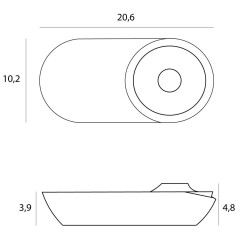 Maxlight Vector C0267/8 podłużna oprawa LED 3000K regulowana