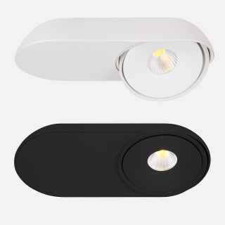 Maxlight Vector C0267/8 oblong LED luminaire 3000K adjustable