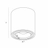 Maxlight Fix C0256/7 surface-mounted LED luminaire 6W 3000K
