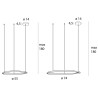 MAXLIGHT Cayenne P0605D/6D lampa wisząca LED ring 55/74cm