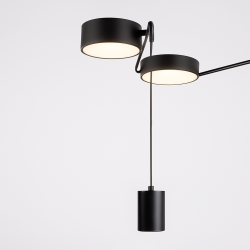 MAXLIGHT Zumaia II C0250 czarna lampa wisząca LED 3000K 32W