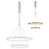 LUCES IRUN LE41408 podwójna lampa wisząca LED 60W biała, złota