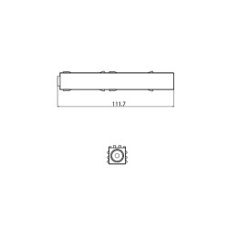 STUCCHI 9501 INITIAL POWER END FEED white, black 48V track