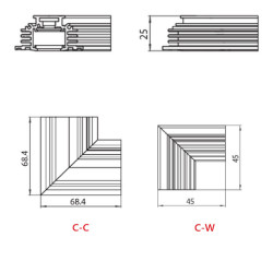 Metal mechanical angular joint for rail ST3 Stucchi 9511