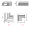 Metal mechanical angular joint for rail ST3 Stucchi 9511