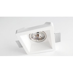 LUCES GRANEROS LE61547 kwadratowa oprawa podtynkowa gipsowa
