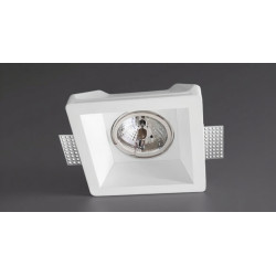 LUCES GRANEROS LE61547 square plaster recessed light fitting