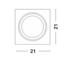 LUCES GRANEROS LE61548 gipsowa oprawa wpuszczana AR111
