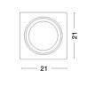 LUCES GRANEROS LE61548 plaster recessed luminaire AR111