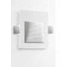 LUCES CIROCCO gipsowa oprawa wpuszczana w ścianę LED 1W