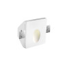 LUCES CIROCCO kwadratowa oprawa ścienna z gipsu LED 1W IP20