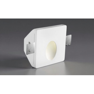 LUCES CIROCCO kwadratowa oprawa ścienna z gipsu LED 1W IP20