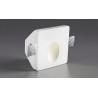 LUCES CIROCCO kwadratowa oprawa ścienna z gipsu LED 1W IP20