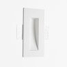 LUCES CIROCCO plaster wall lamp MR11 GU4, white
