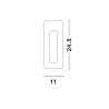 LUCES CIROCCO LED wall lamp 1W 3000K made of plaster, white