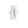 LUCES CIROCCO LED wall lamp 1W 3000K made of plaster, white