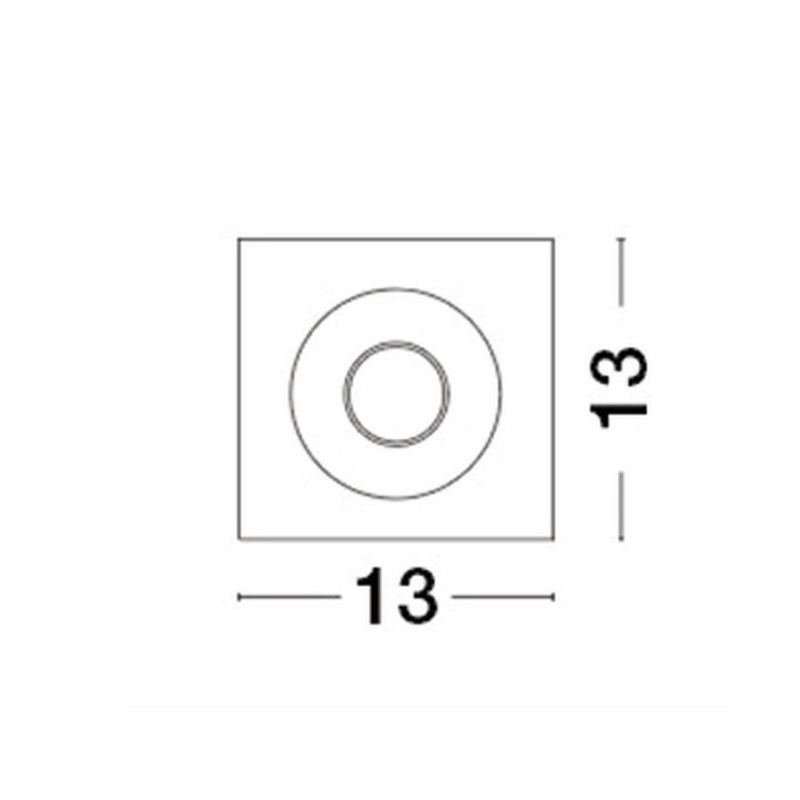 LUCES BABASAC LE61664 plaster recessed GU10 light fitting