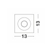 LUCES BABASAC LE61664 plaster recessed GU10 light fitting