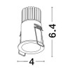 LUCES SELENE oczko LED 5W 3000K CRI90 – szeroki kąt 40° IP20