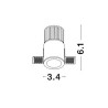 LUCES SELENE oczko wpuszczane LED 5W 3000K 350lm CRI90 IP20