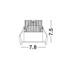 LUCES MALLORCA LE61576/7 oprawa wpuszczana LED 12W 3000K IP65