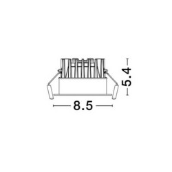 LUCES MALLORCA LE61580/1 okrągła oprawa LED 12W 3000K IP65