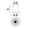 LUCES UHO oczko podtynkowe LED 3W 3000K IP20 nowoczesne