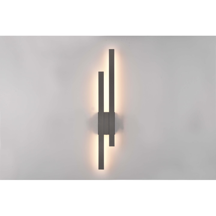 TRIO TAWA LED outdoor wall lamp 2x9W 3000 anthracite IP54