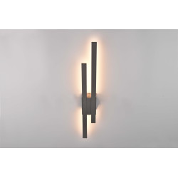 TRIO TAWA kinkiet zewnętrzny LED 2x9W 3000 antracyt IP54