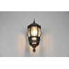 TRIO ELVO outdoor wall lamp E27 black aluminum stylish
