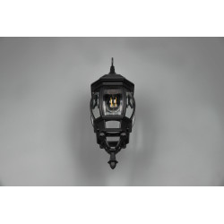 TRIO ELVO outdoor wall lamp E27 black aluminum stylish