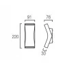 LEDS-C4 Bend wall light 2x4,5W white