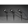 TRIO UBANGI outdoor lamps set of 3 GU10 IP65 spotlights