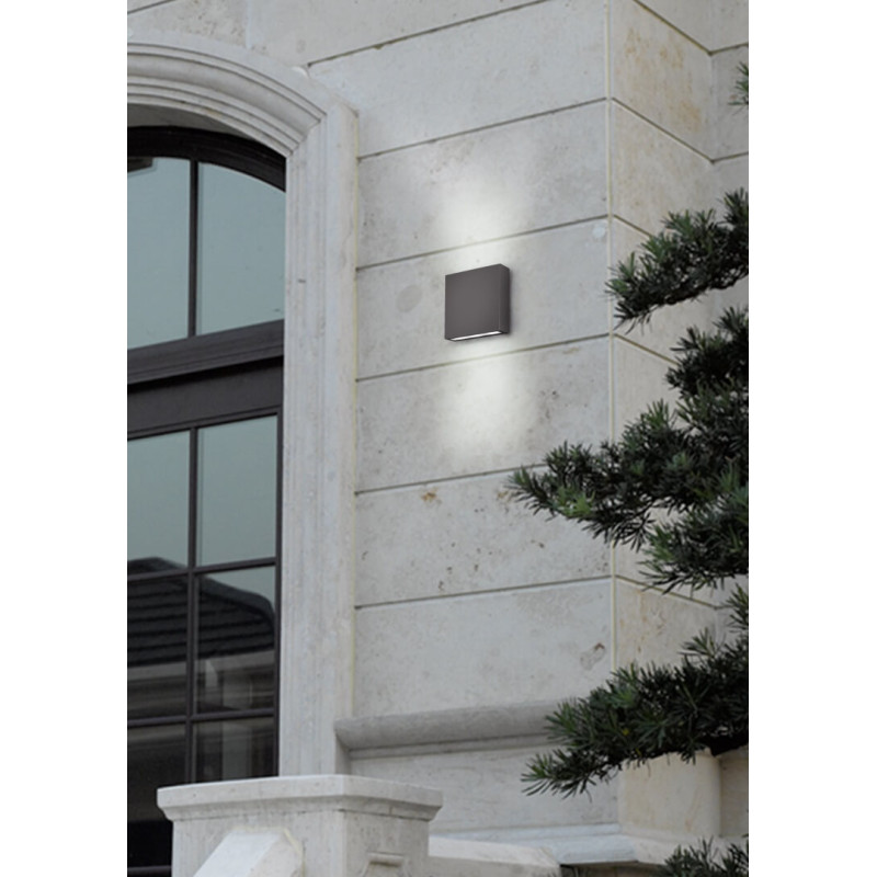 TRIO THAMES outdoor wall lamp up/down LED IP54 anthracite