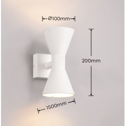 TRIO ARDAS outdoor wall lamp 2xGU10 IP44 white, black